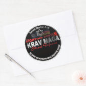 Rond Sticker Krav Maga Rochester (Enveloppe)