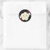 Rond Sticker KRW Movie Popcorn Kawaii (Sac)