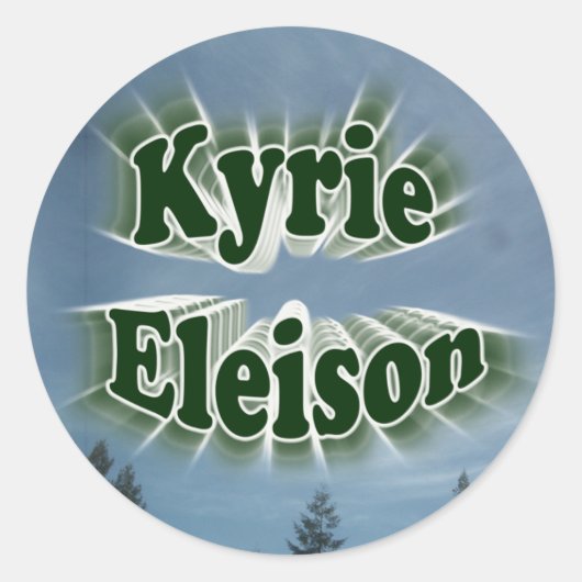 Rond Sticker Kyrie Eleison (Devant)