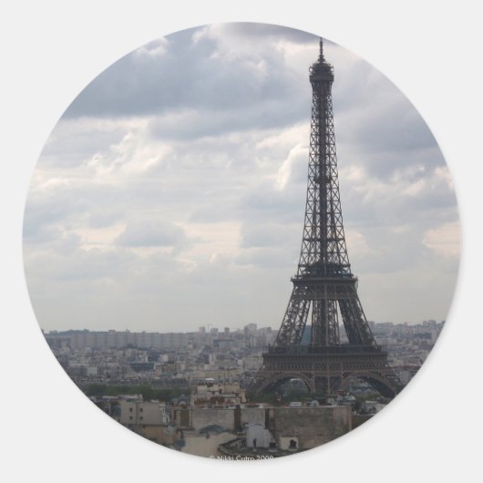 Rond Sticker La Tour Eiffel (Devant)