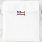 Rond Sticker Lacrosse Designs AmericasGame2 (Sac)