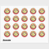 Rond Sticker Lady Bug TY (Feuille)