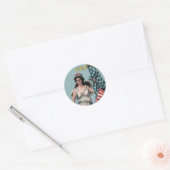 Rond Sticker Lady Liberty 1 (Enveloppe)
