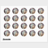 Rond Sticker "Lady of Thought" (Feuille)