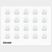 Rond Sticker Lady Pirate (Feuille)