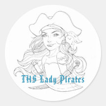 Sticker Lady Pirate
