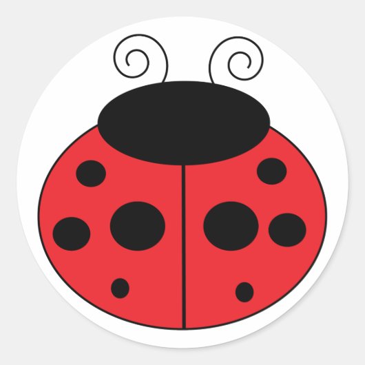 Rond Sticker Ladybug (Devant)