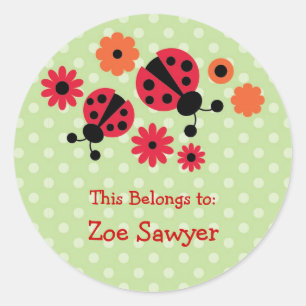 Rond Sticker Ladybug