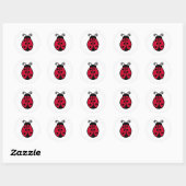 Rond Sticker Ladybug (Feuille)