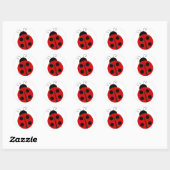 Rond Sticker Ladybug (Feuille)