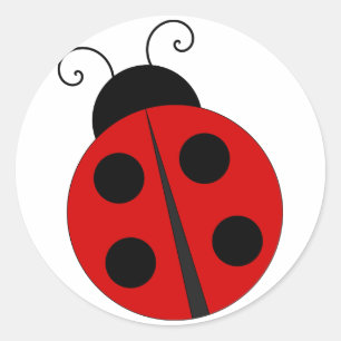 Rond Sticker Ladybug
