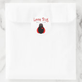 Rond Sticker Ladybug Bug mignon (Sac)