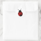 Rond Sticker Ladybug personnalisable (Sac)