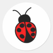 Rond Sticker Ladybug personnalisable (Devant)