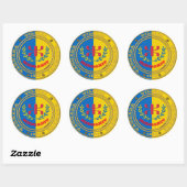 Rond sticker laicite kabyle (Feuille)