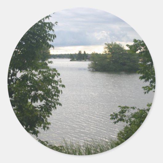 Rond Sticker Lake Of Beauty (Devant)