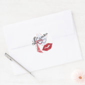 Rond Sticker L'amour (Enveloppe)