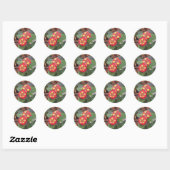 Rond Sticker Lantana Blooms (Feuille)