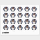 Rond Sticker lapin Bunny (Feuille)