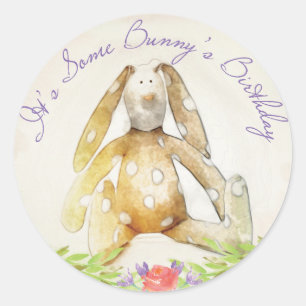 Rond Sticker lapin sans sexe