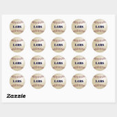 Rond Sticker Lars Baseball / Sceau (Feuille)