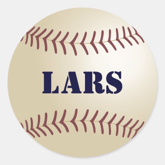 Rond Sticker Lars Baseball / Sceau (Devant)
