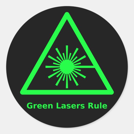 Rond Sticker laser vert (Devant)