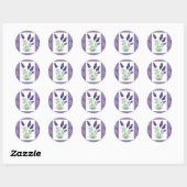 Rond Sticker Lavender (Feuille)