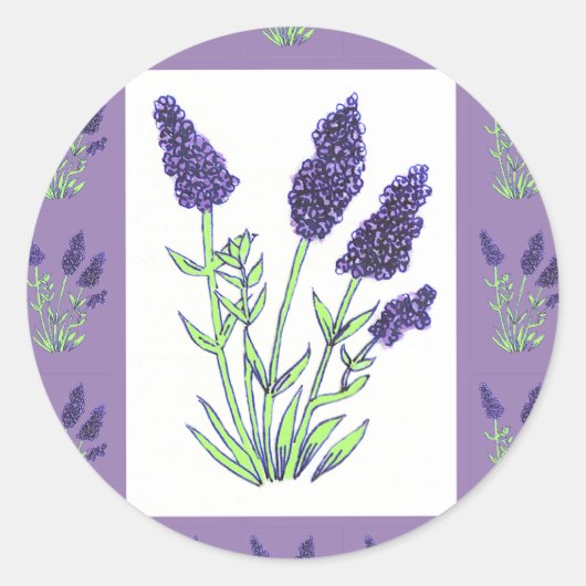 Rond Sticker Lavender (Devant)