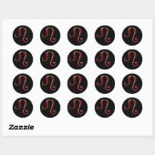 Rond Sticker Leo #2 (Feuille)