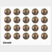Rond Sticker Leopard (Feuille)