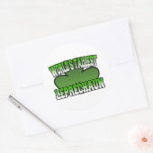 Rond Sticker Leprechaun le plus haut du monde (Enveloppe)