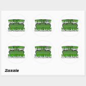 Rond Sticker Leprechaun le plus haut du monde (Feuille)