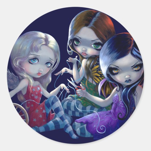 Rond Sticker "Les Trois Fates" (Devant)