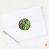 Rond Sticker "libellule" (Enveloppe)