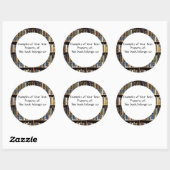 Rond Sticker Librairie (Feuille)