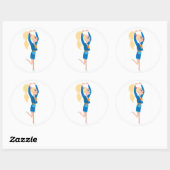 Rond Sticker Lil Margie Circle (Feuille)