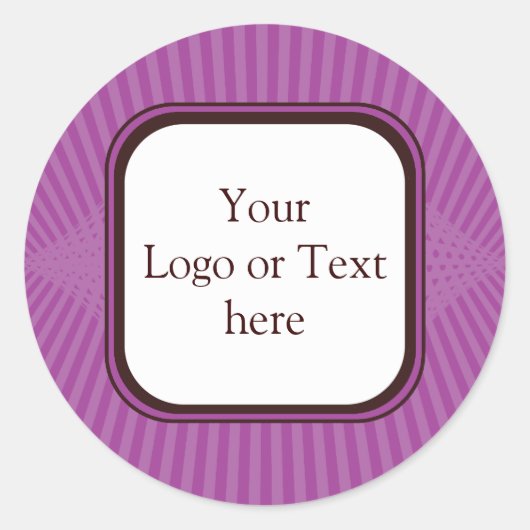 Rond Sticker Lilac Spring Rays (Devant)