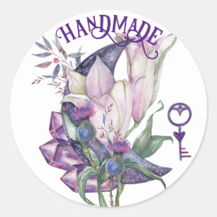 Rond Sticker Lilly Crystal Moon fait main
