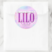 Rond Sticker LiLo LOVE (Sac)