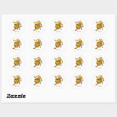 Rond Sticker Lion (Feuille)