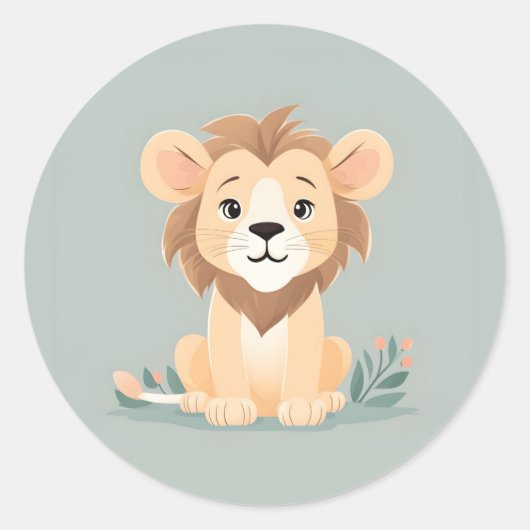 Rond Sticker Lion (Devant)