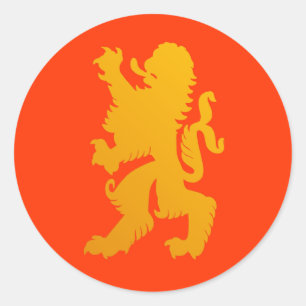 Rond Sticker Lion puissant