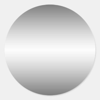 Rond Sticker lisse en tôle métallique