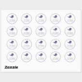 Rond Sticker Little Birdie (Feuille)