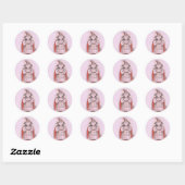 Rond sticker Little Witch (Feuille)