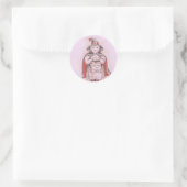 Rond sticker Little Witch (Sac)