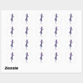 Rond Sticker Lizard Constellation (Feuille)