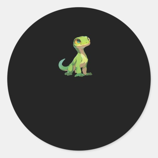 Rond Sticker Lizard pour ami sympa3 (Devant)