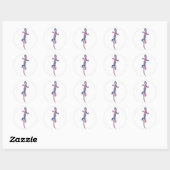 Rond Sticker Lizard Starscape (Feuille)
